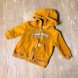 CARHARTT KIDS' LOGO HOODED SWEATSHIRT